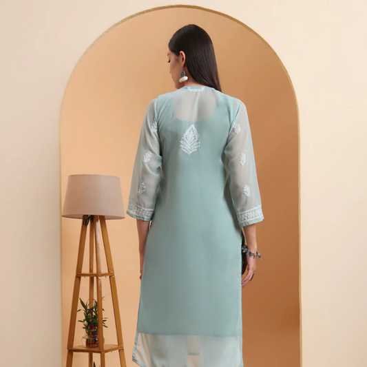 hand-embroidered-georgette-lucknowi-chikankari-kurta