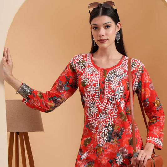 hand-embroidered-mulmul-cotton-lucknowi-chikankari-kurta