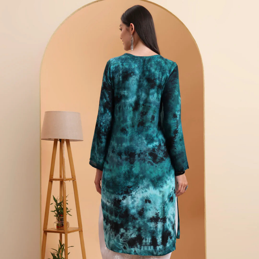 hand-embroidered-rayon-lucknowi-chikankari-kurta