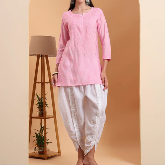 white-cotton-chikankari-embroidered-dhoti-pants