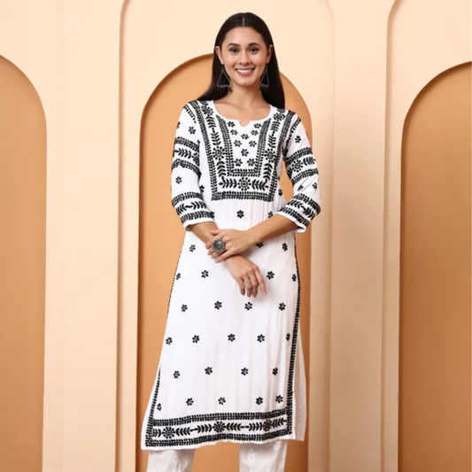 womens-white-cotton-kurti-black-embroidery