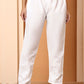 Black Dot Chanderi Work Kurta with White Cotton Palazzo Set