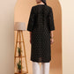 Ethnic Motifs Hand Embroidered Chanderi Lucknowi Chikankari Kurta