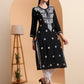 Ethnic Motifs Hand Embroidered Modal Lucknowi Chikankari Kurta