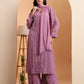 Elenora Women’s Lavender Viscose Chikankari Kurta Set with Palazzo & Dupatta – Elegant Ethnic Co-Ord Set