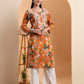 Ethnic Motifs Hand Embroidered Mulmul Cotton Lucknowi Chikankari Kurta