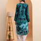 Ethnic Motifs Hand Embroidered Rayon Lucknowi Chikankari Kurta