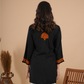 Black Rayon Chikankari Short Kurti
