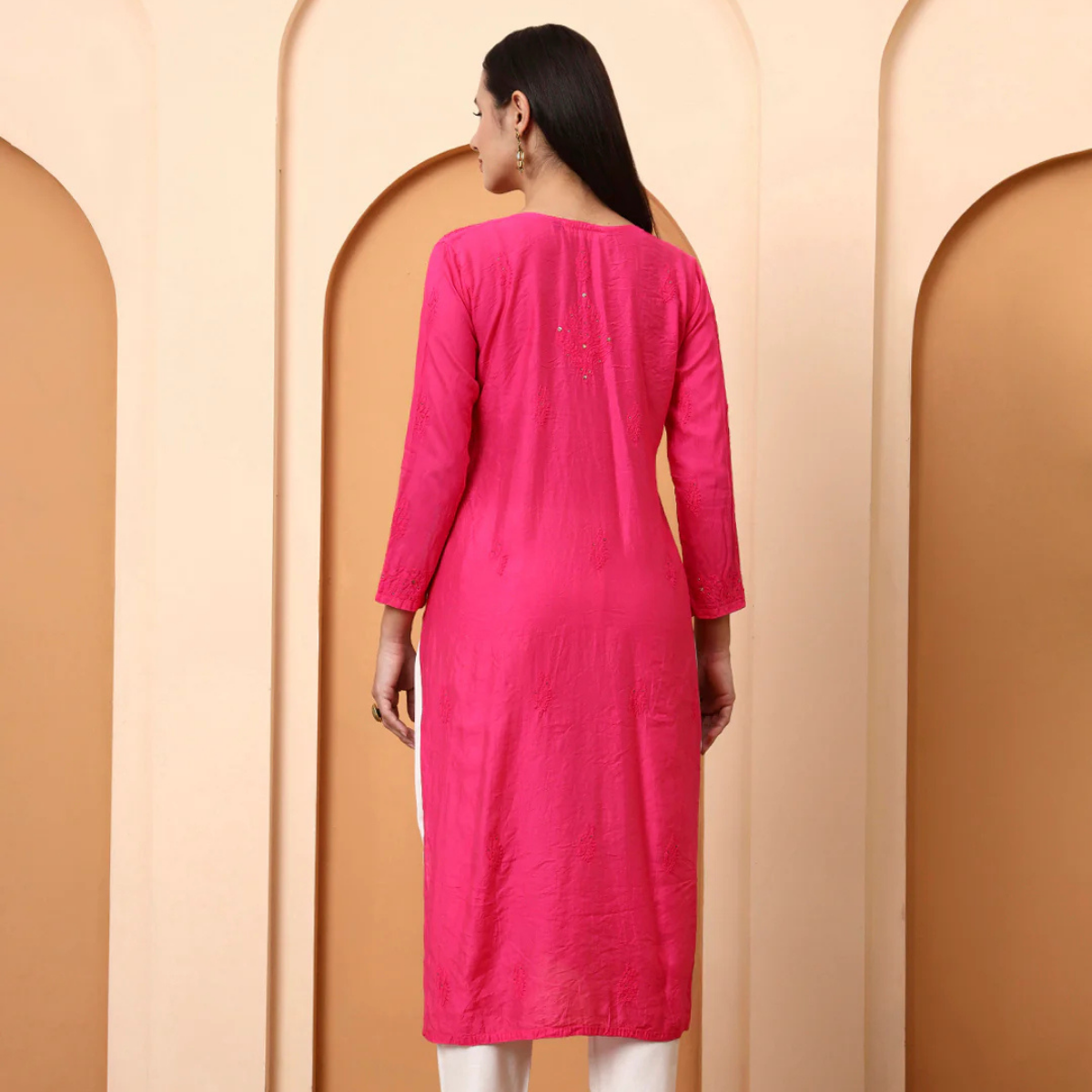 ethnic-motifs-hand-embroidered-chanderi-lucknowi-chikankari-kurta