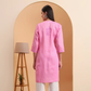 hand-embroidered-khadi-cotton-lucknowi-chikankari-kurta-pink