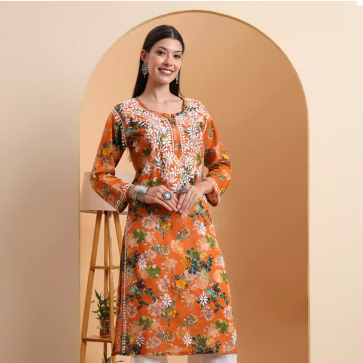 hand-embroidered-mulmul-cotton-lucknowi-chikankari-kurta