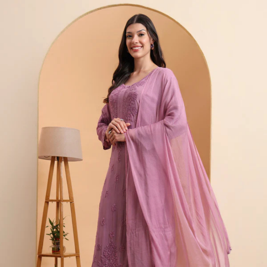 lavender-viscose-chikankari-kurta-set-palazzo-dupatta