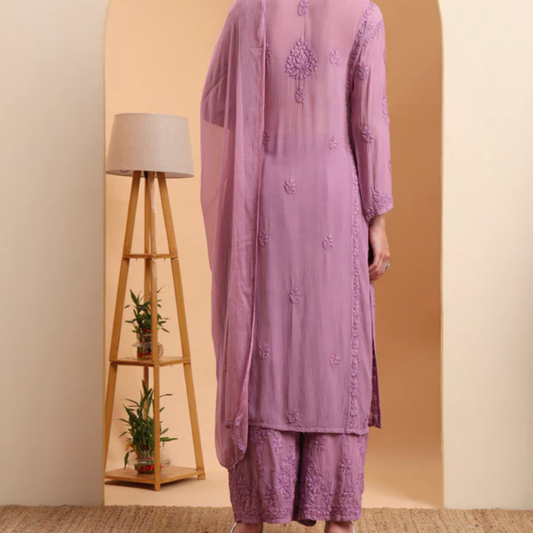 lavender-viscose-chikankari-kurta-set-palazzo-dupatta