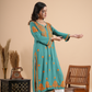 Teal Green Rayon Chikankari Kurta