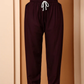 Wine Chikankari Rayon Kurta with Embroidered Pants