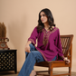 Wine Rayon Short Kurti