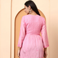 Pink Chanderi Short Kurti