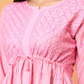 Pink Chanderi Short Kurti